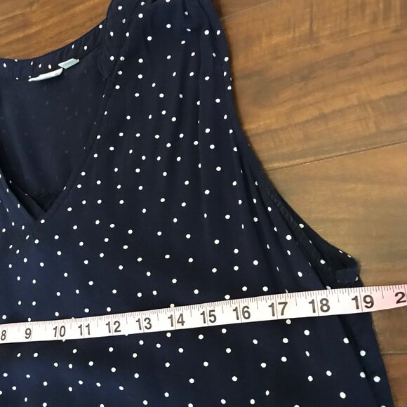 Gap Womens Polka Dot Sleeveless Tank Midi Shift Dress Size L 100% Viscose Casual - Picture 10 of 11